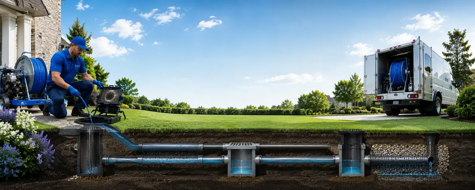Outdoor drain cleaning information for Lowell, VT